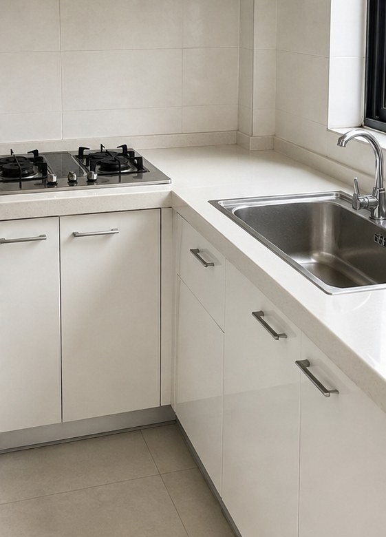 A sparkling clean kitchen after a Kelownova Cleaning Co. service in Kelowna